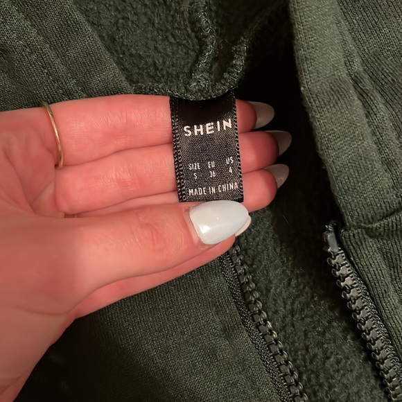 Shein - Cropped Zip Up Sweater - S - Picture 2 of 2